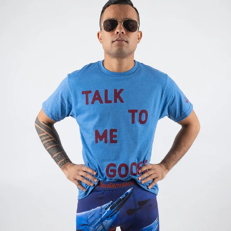 lightweight summer t-shirts -TOP GUN TALK TO ME GOOSE SHIRT