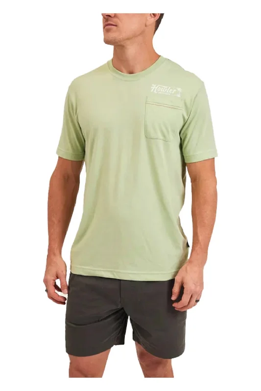 men's long sleeve t-shirts -Tropic Of Howler Pocket T-Shirt In Julep