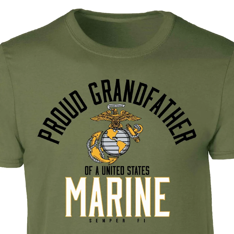 men's long sleeve t-shirts -Personalized Proud "Family" Of A United States Marine T-Shirt