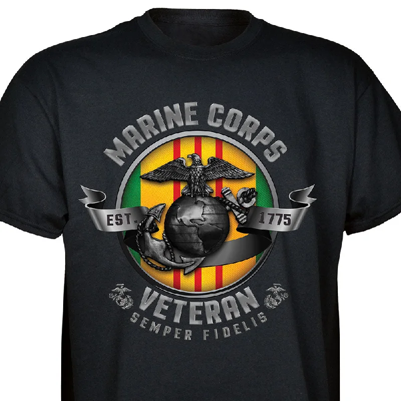 men's soft jersey t-shirts -Customizable by Conflict Marine Corps Veterans T-shirt