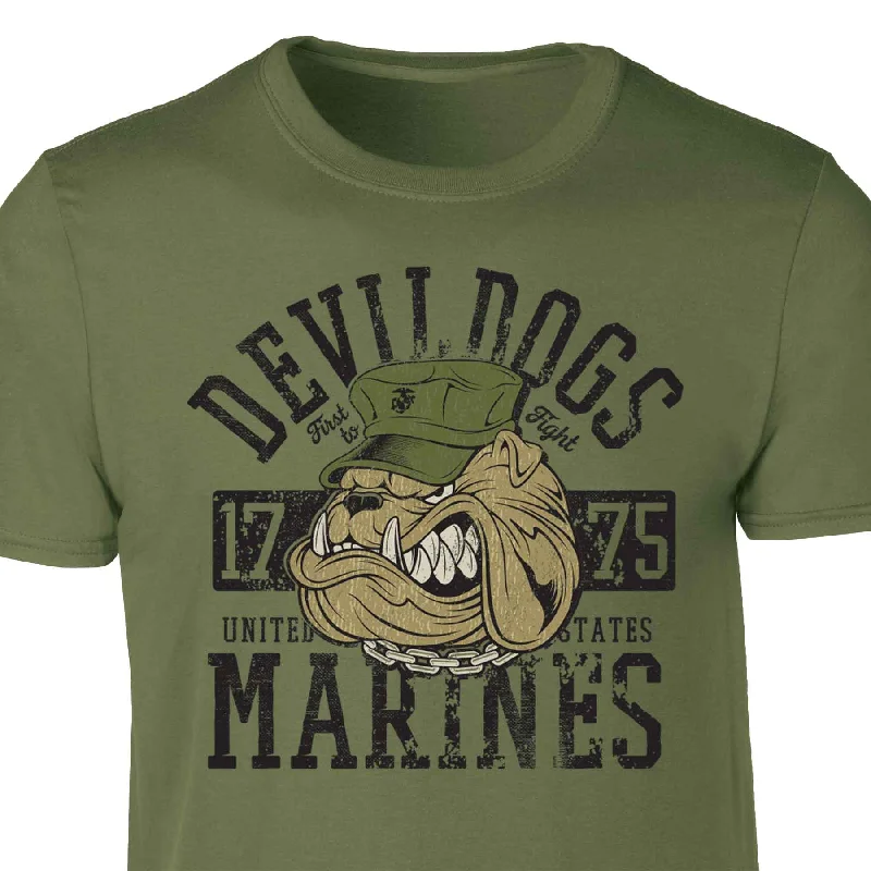 men's short-sleeve t-shirts -Devil Dogs 1775 T-shirt