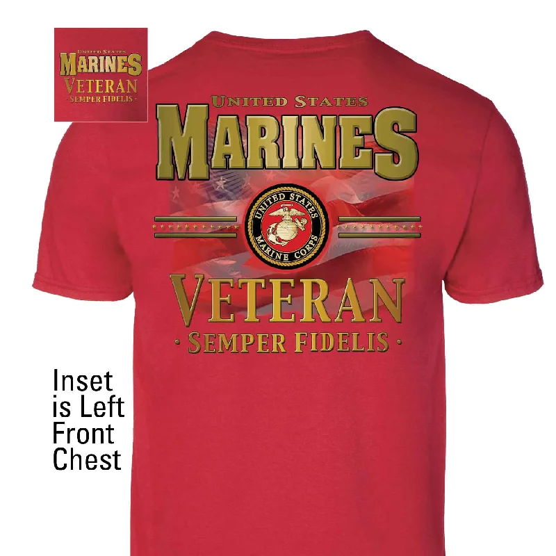 versatile t-shirts for men -USMC Veteran Semper Fidelis T-shirt