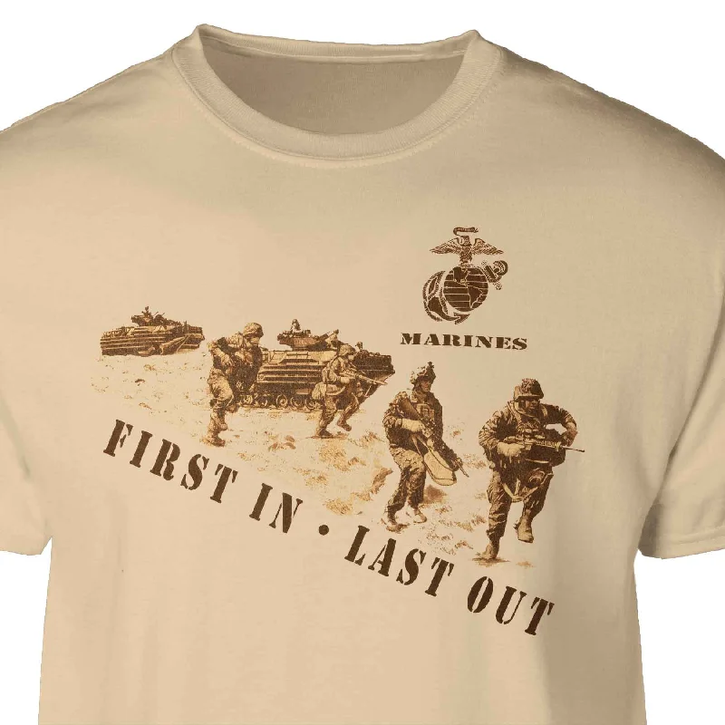 men's sports team t-shirts -Marines Squad T-shirt