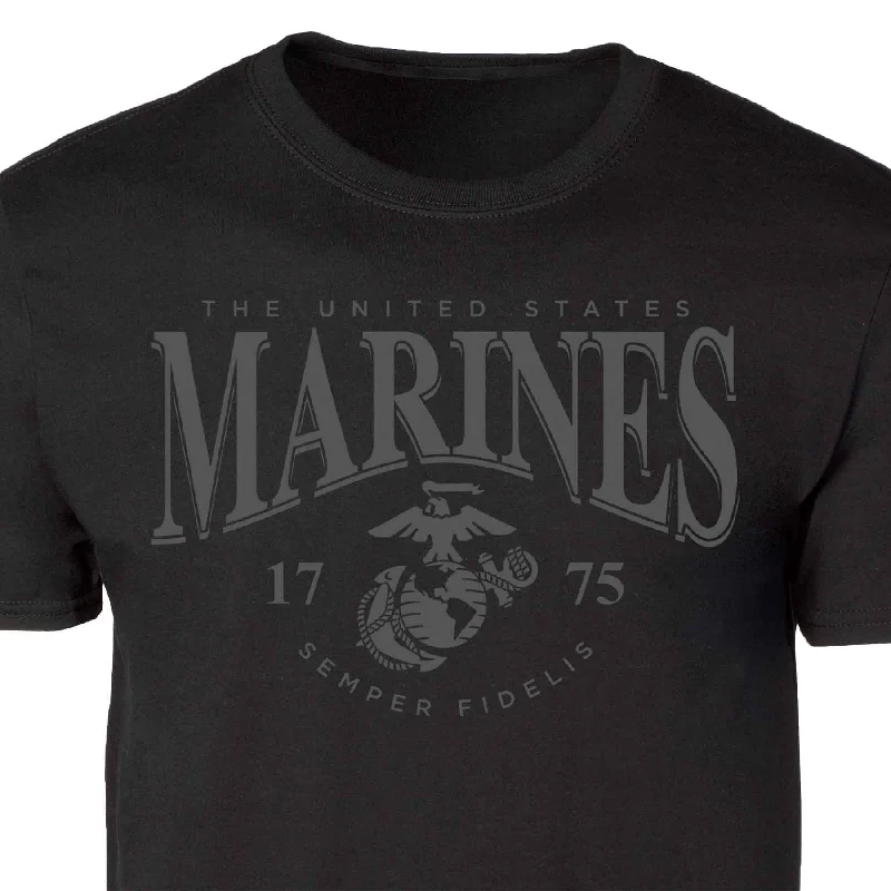 men's urban style t-shirts -USMC Marines T-shirt