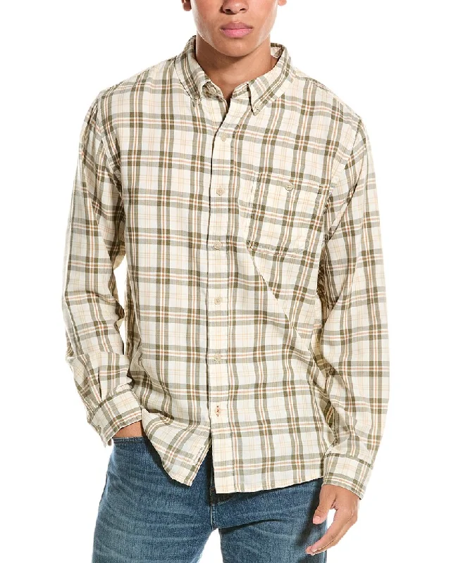 men's formal work shirts -WEATHERPROOF VINTAGE Burnout Flannel Shirt