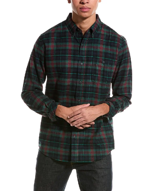 men's comfortable plaid shirts -WEATHERPROOF VINTAGE Holiday Antique Flannel Shirt