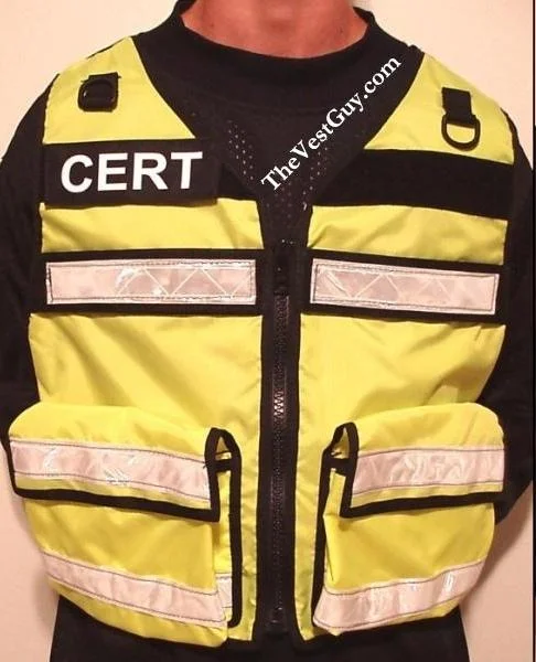 men's casual vest jackets -CERT II Safety Vest with Reflective