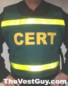 men's winter vests -CERT Pull Over Reflective Vest