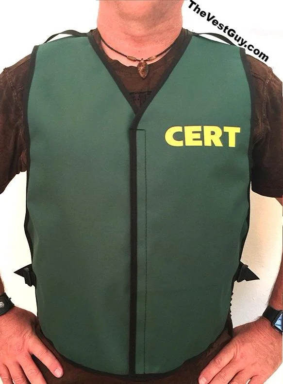 men's military-style vests -Basic CERT Velcro Vest