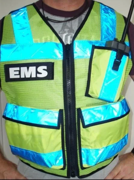 men's vests for summer -ANSI II High Visibility Radio Vest