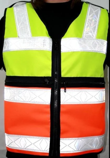 men's stylish waistcoats for suits -Two Tone ANSI 2 Reflective Vest