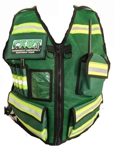 men's padded vests -CERT Safety Vest with Pockets 004