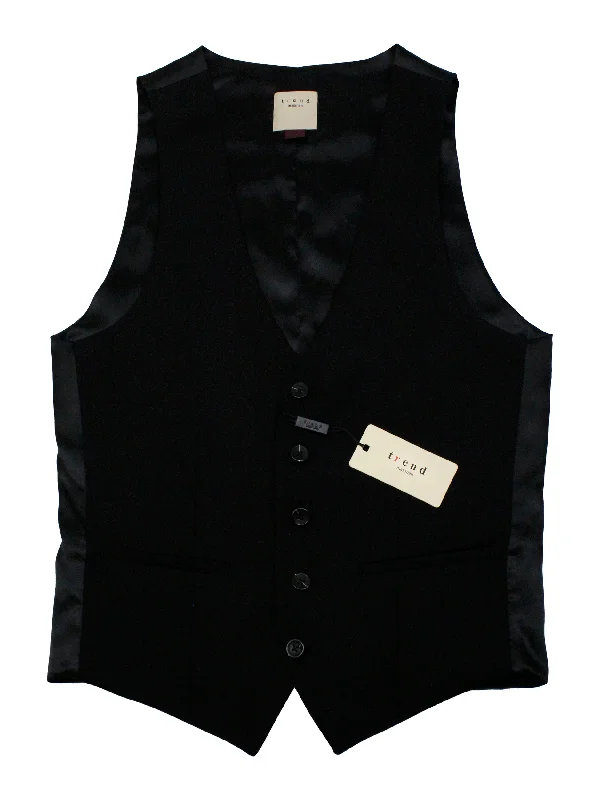 wool vests for men -Maxman 17274V Boy's Suit Separate Vest - Solid - Black