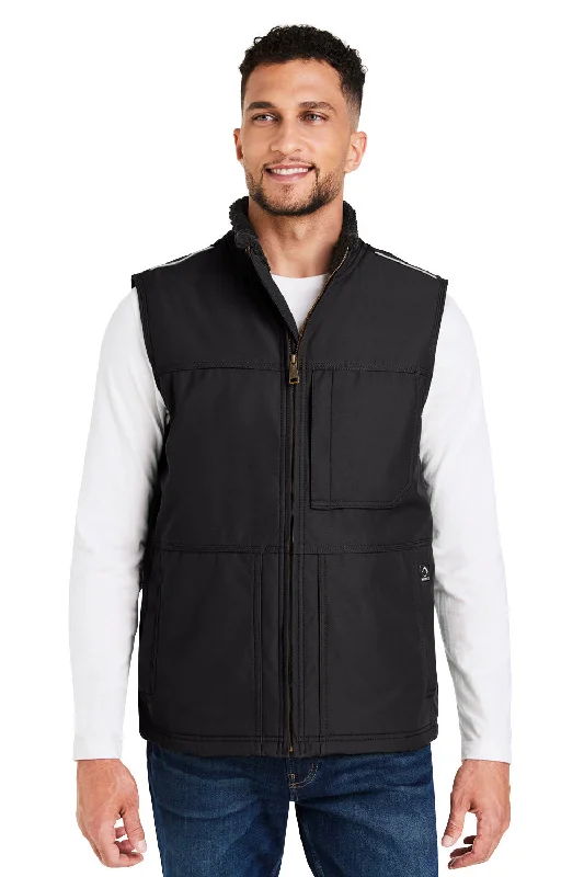 formal waistcoats for men -Dri Duck Mens Rigor GrizzlyTec Full Zip Vest - Black