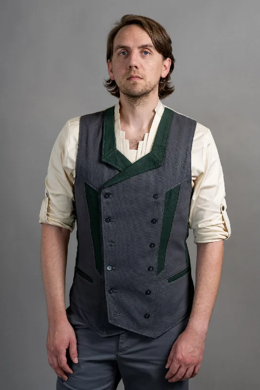 outdoor activity vests for men -Erebor™ Vest - Dwarven Steel [Mens]