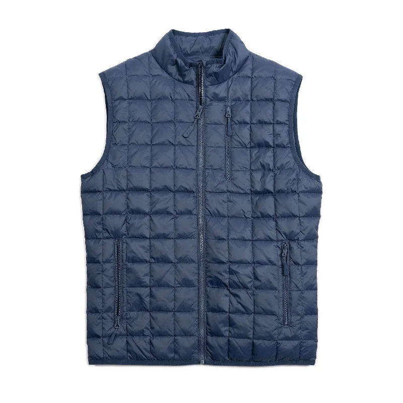 men's formal waistcoats for weddings -Lightweight Down Vest - Navy