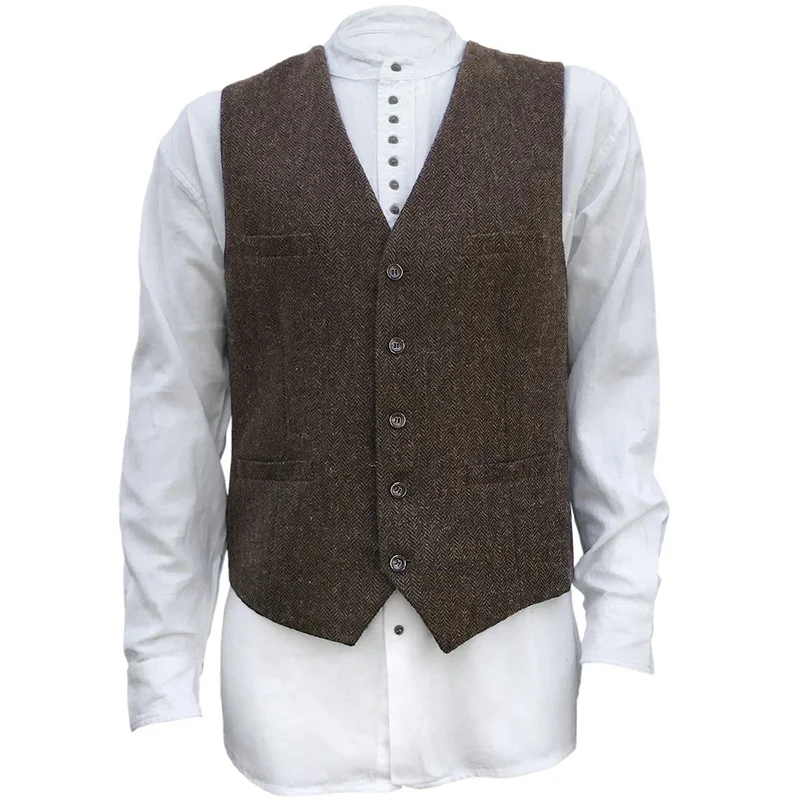 men's formal waistcoats for weddings -Celtic Ranchwear Blended Wool Vest