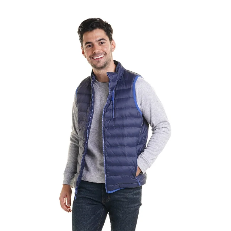 men's zippered waistcoats -Original Lightweight Down Vest - Navy