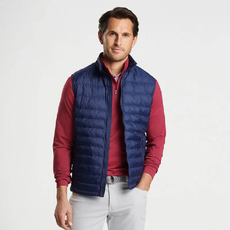 men's checkered vests -Peter Millar All Course Vest - Navy*