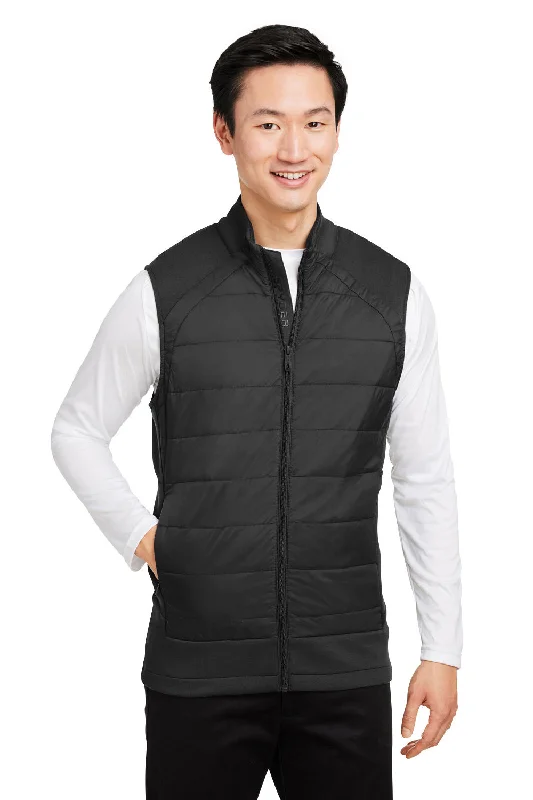 men's cotton vests -Spyder Mens Impact Full Zip Vest - Black