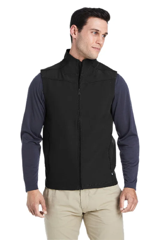 men's fashionable vests -Spyder Mens Touring Full Zip Vest - Black