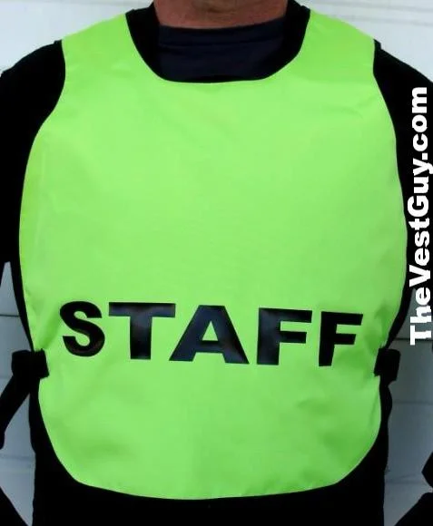 men's fashion vests -Staff High Visibility Pullover Safety Vest