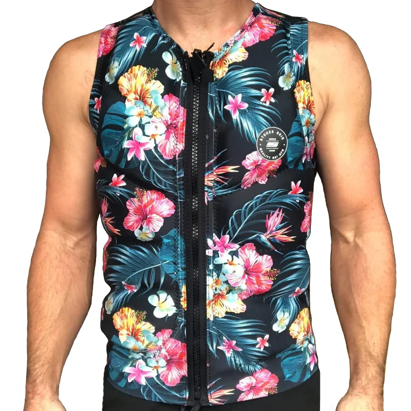 men's vests for layering with shirts -Stokes Flower Power Comp Vest