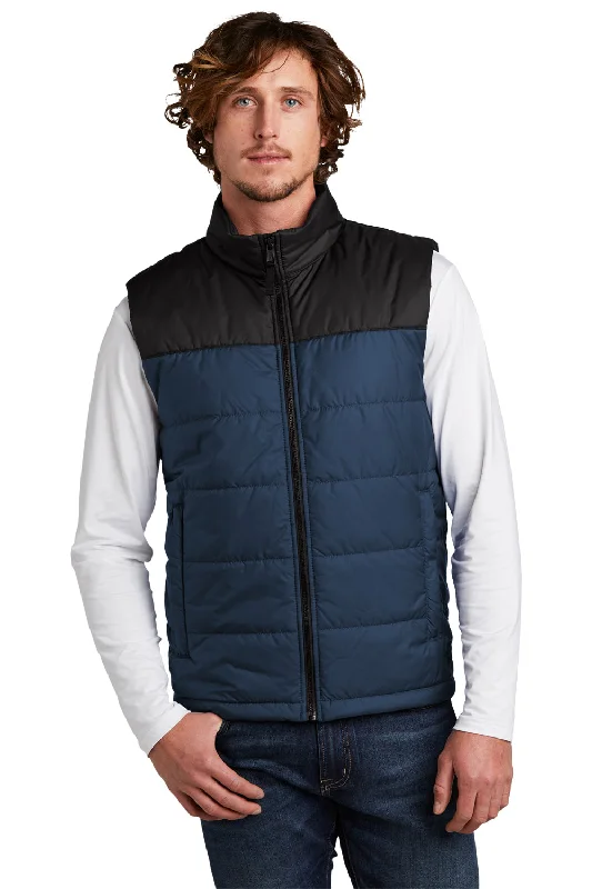 elegant vest jackets for men -The North Face Mens Water Resistant Everyday Insulated Full Zip Vest - Shady Blue