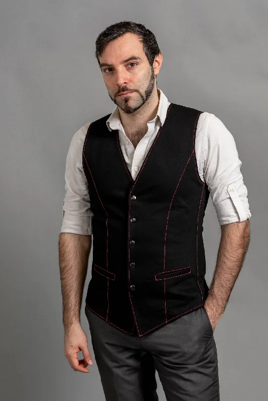 men's dress vests -Vanguard Vest - Dark Side [Mens]