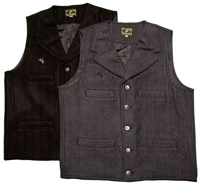 fitted waistcoats for men -Wyoming Traders Men's Bankers Vest