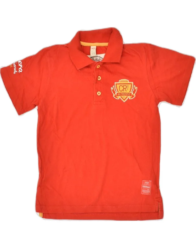 stylish printed polo shirts for men -CARRERA Boys Polo Shirt 7-8 Years Red Cotton