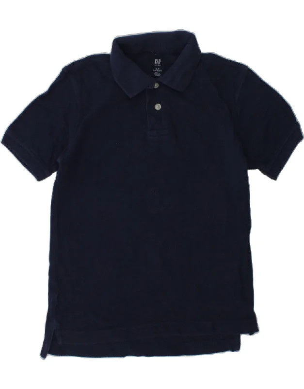 comfortable casual polo shirts for men -GAP Boys Polo Shirt 6-7 Years Navy Blue Cotton