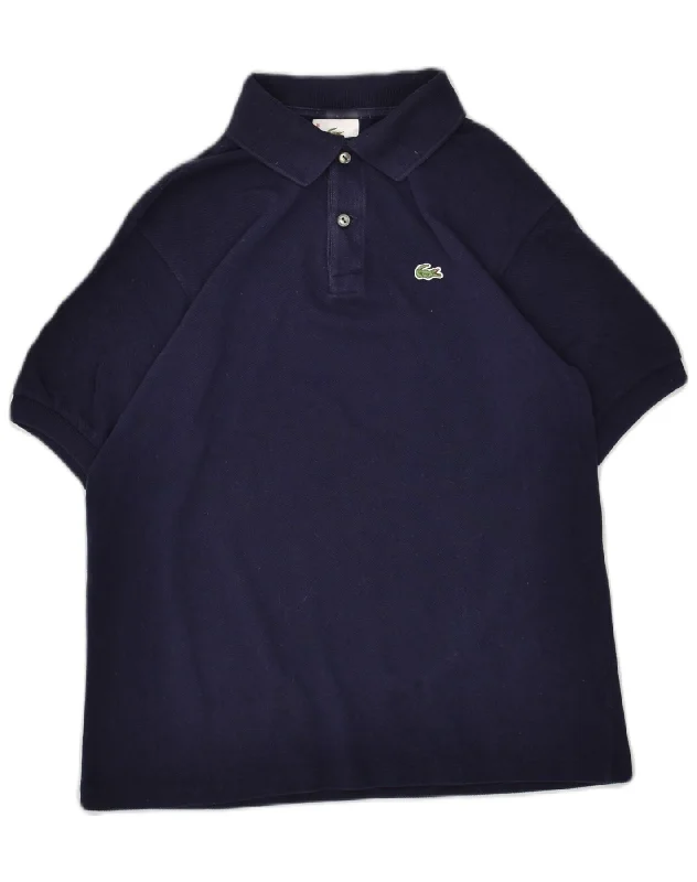 premium polo shirts for men -LACOSTE Boys Polo Shirt 15-16 Years Navy Blue Cotton