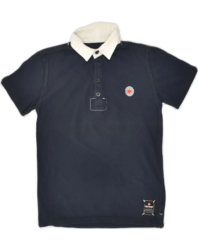 men's luxury polo shirts -MURPHY & NYE Boys Rugby Polo Shirt 10-11 Years Navy Blue Cotton