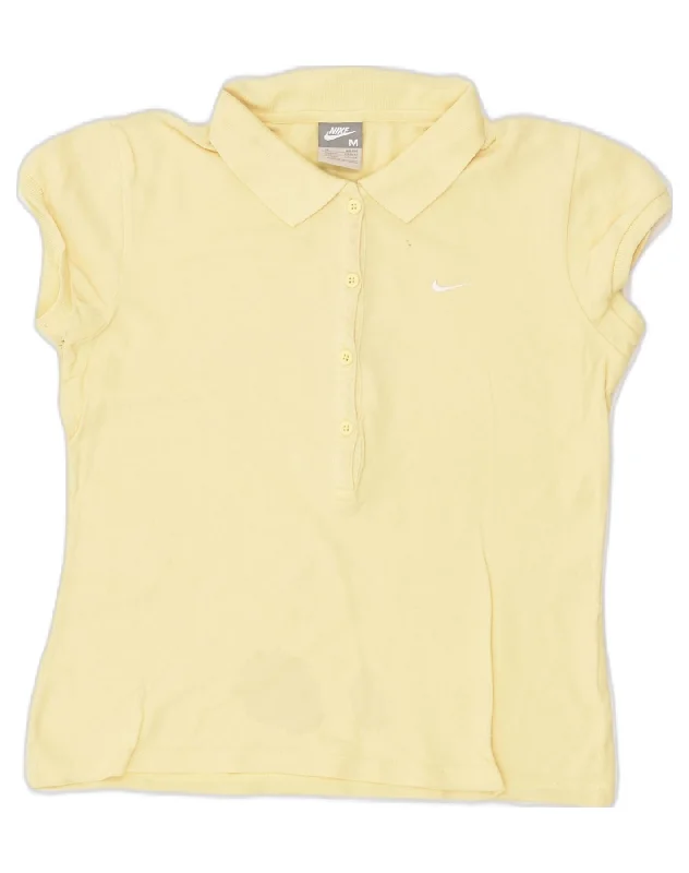 men's premium polo shirts for work -NIKE Girls Polo Shirt 10-11 Years Medium Yellow Cotton