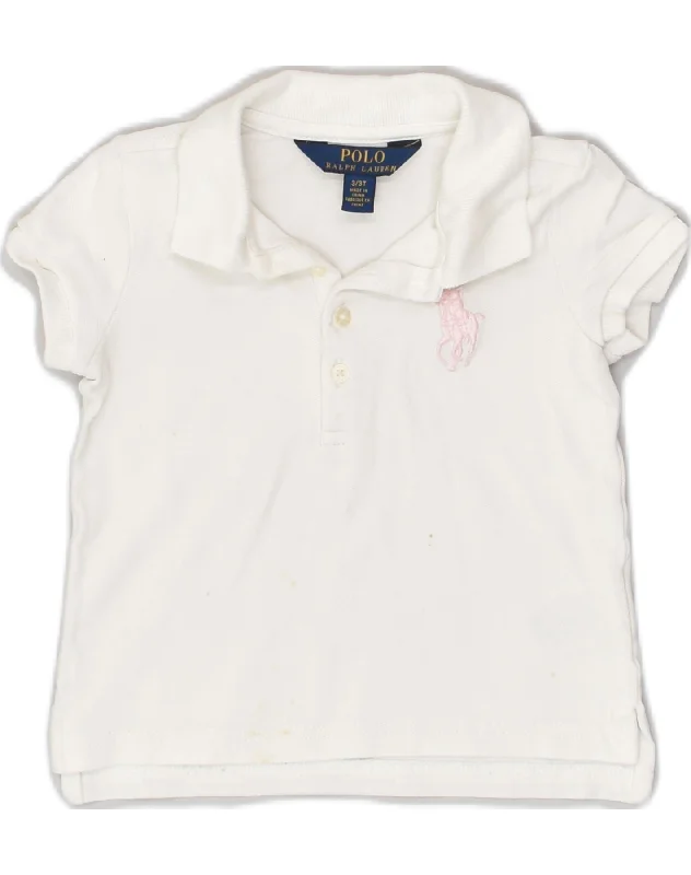 vibrant polo shirts for men -POLO RALPH LAUREN Boys Polo Shirt 2-3 Years White Cotton