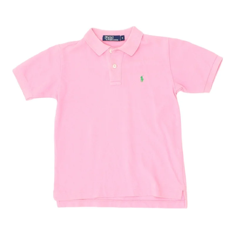 men's polo shirts for formal wear -Polo Ralph Lauren Girls Pink Short Sleeve Polo Shirt | Vintage Kids Designer VTG