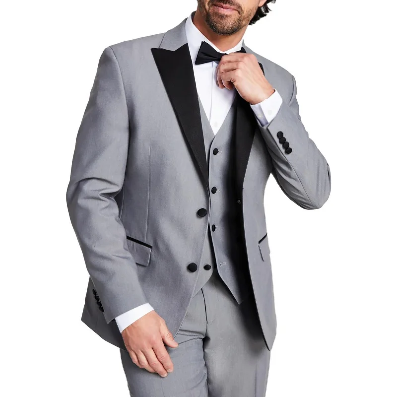 trendy jackets for men -Alfani Mens Slim Fit Suit Separate Tuxedo Jacket