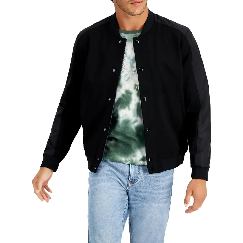 men's high-performance jackets -And Now This Mens Knit Long Sleeves Bomber Jacket