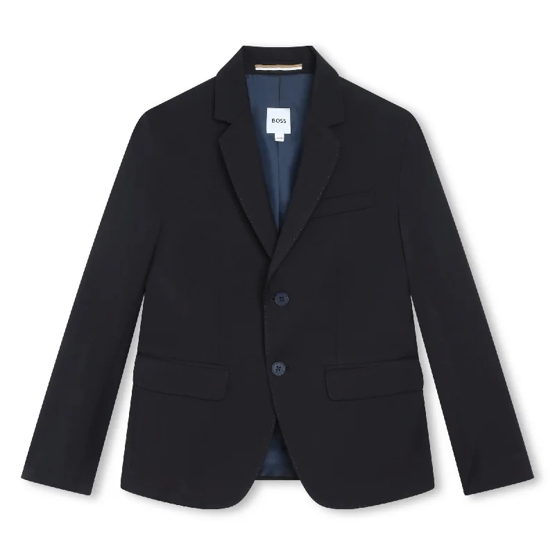 men's insulated jackets -Blue Ceremony Jacket