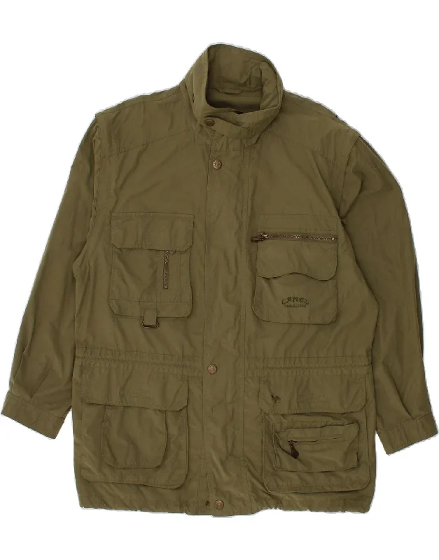 men's versatile jackets -CAMEL Mens Utility Jacket UK 40 Large Khaki