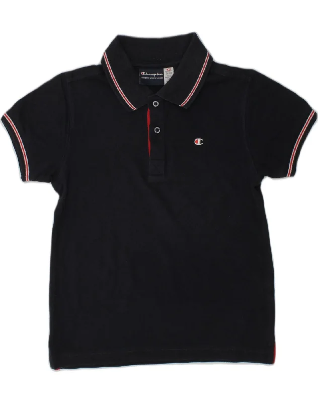 versatile polo shirts for men -CHAMPION Boys Polo Shirt 5-6 Years XS Navy Blue