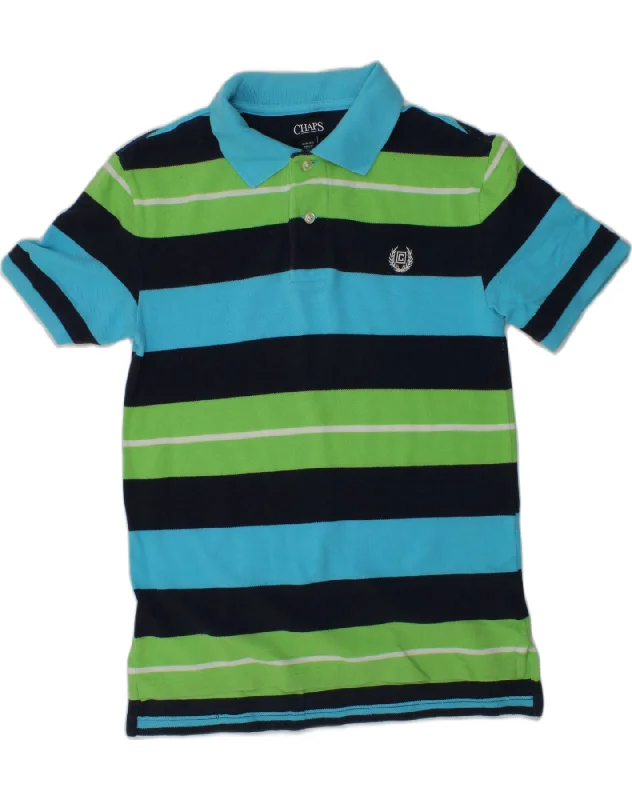 men's polo shirts for formal wear -CHAPS Boys Polo Shirt 10-11 Years Medium  Multicoloured Striped Cotton