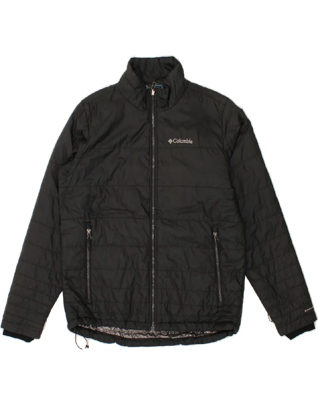 men's outdoor jackets -COLUMBIA Mens Omni-Heat Padded Jacket UK 38 Medium Black Polyester