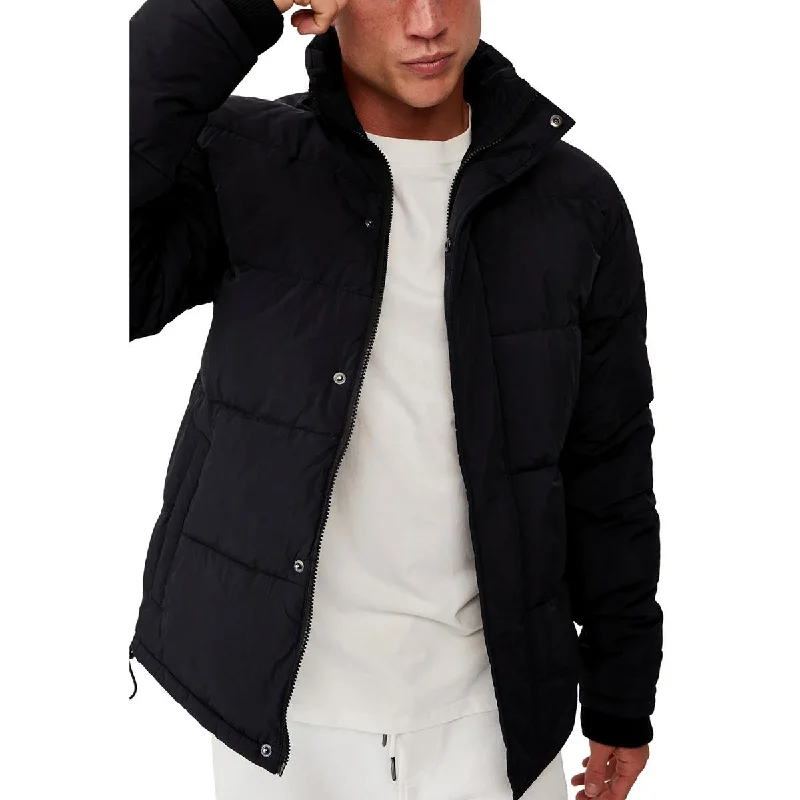 men's blazer jackets for weddings -Cotton On Mens Quilted Cold Weather Puffer Jacket