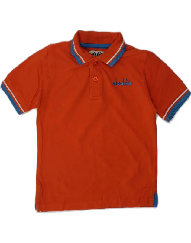 men's polo shirts for summer -DIADORA Boys Polo Shirt 3-4 Years XS  Red Cotton