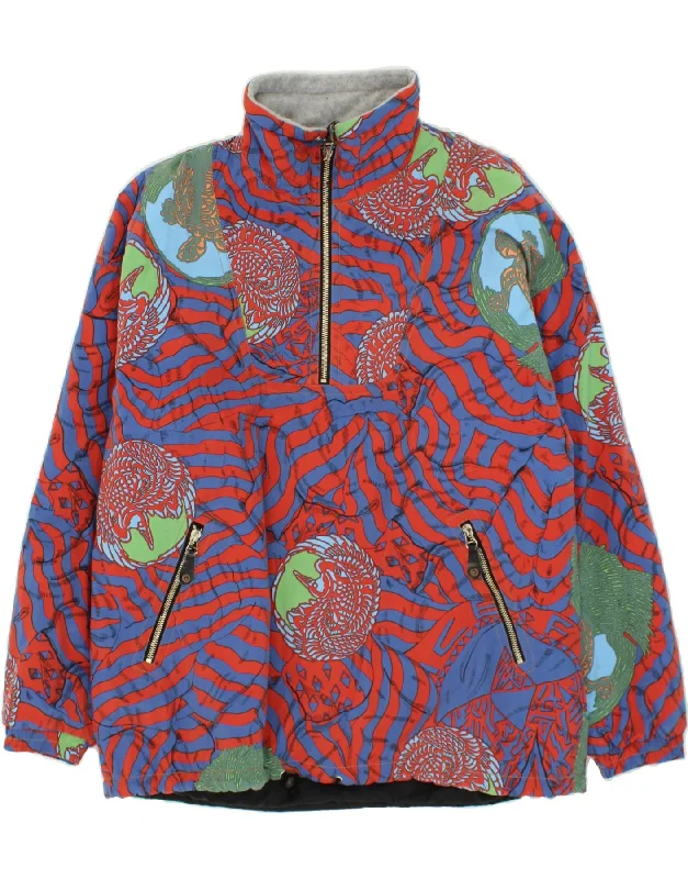 men's outdoor jackets -FIRE AND ICE Mens Pullover Windbreaker Jacket UK 42 XL Multicoloured Nylon