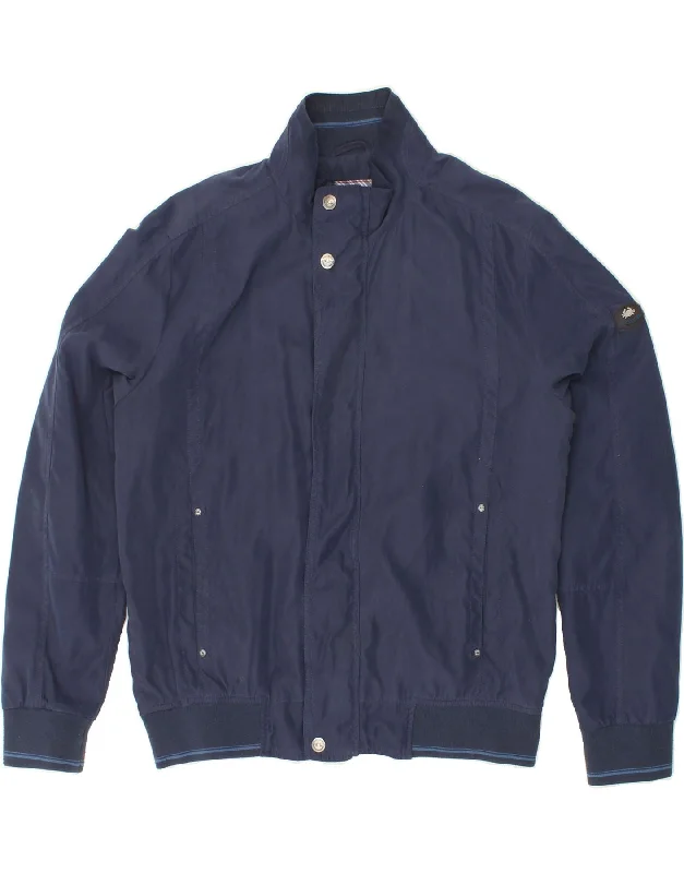 men's bomber jackets -IL GRANCHIO Mens Bomber Jacket UK 36 Small Navy Blue