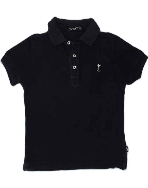 men's vintage polo shirts -JECKERSON Boys Polo Shirt 5-6 Years Navy Blue Cotton