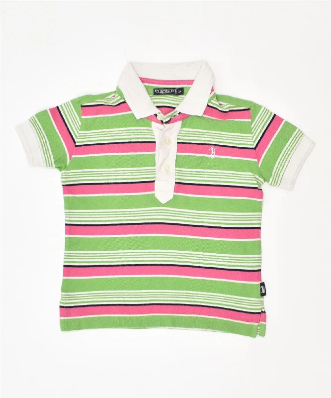 men's embroidered polo shirts -JECKERSON Girls Polo Shirt 2-3 Years Multicoloured Striped